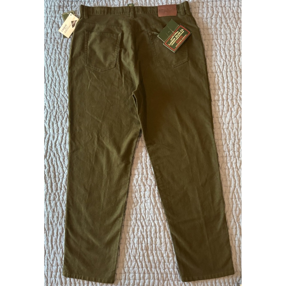 NEW Lauren Ralph Lauren Women 16 High Rise Straight Leg Stretch Jeans Dark Green